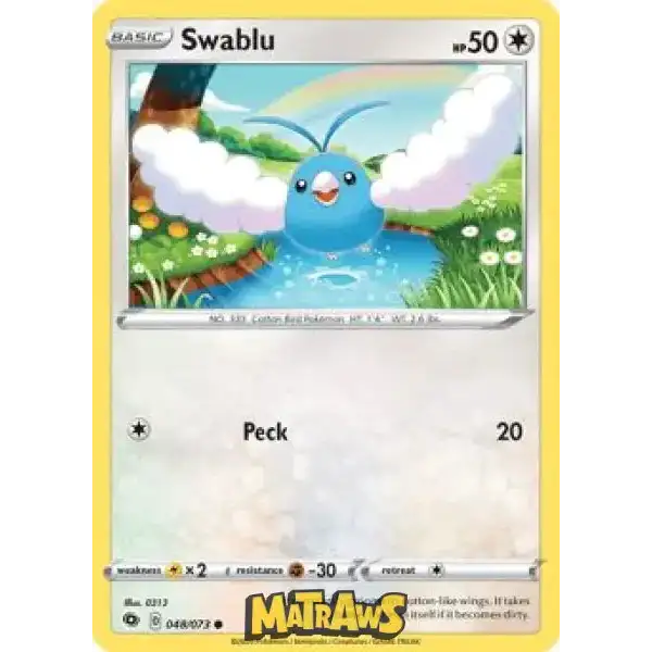 (048/073) Swablu Enkeltkort Champion's Path 