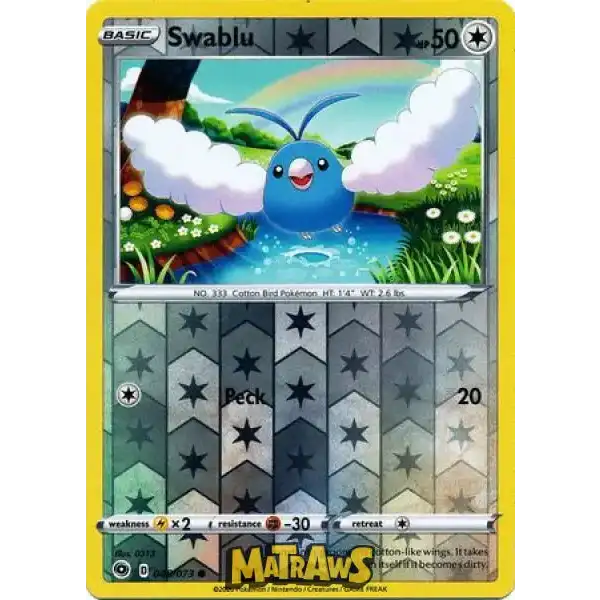 (048/073) Swablu - Reverse Enkeltkort Champion's Path 