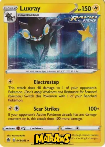 (048/163) Luxray - Holo Enkeltkort Battle Styles 