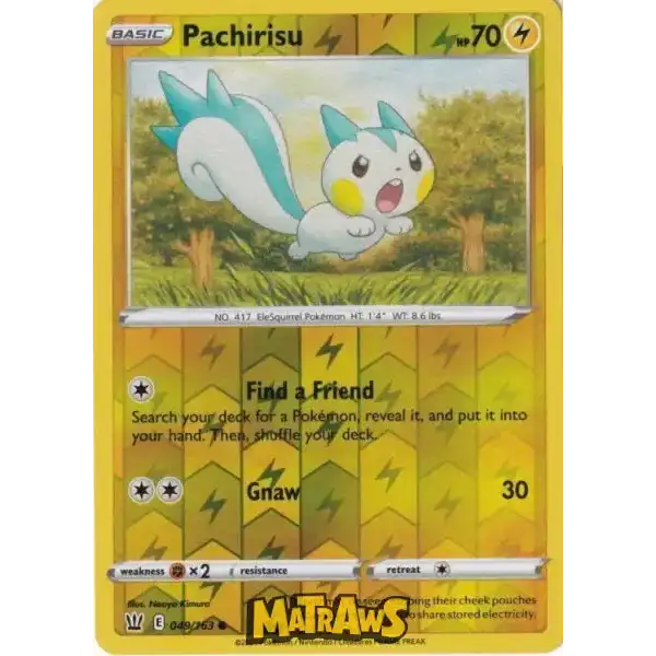 (049/163) Pachirisu - Reverse Enkeltkort Battle Styles 