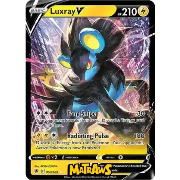 (050/189) Luxray V Enkeltkort Astral Radiance 