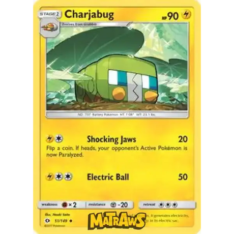 (051/149) Charjabug Enkeltkort Sun & Moon 