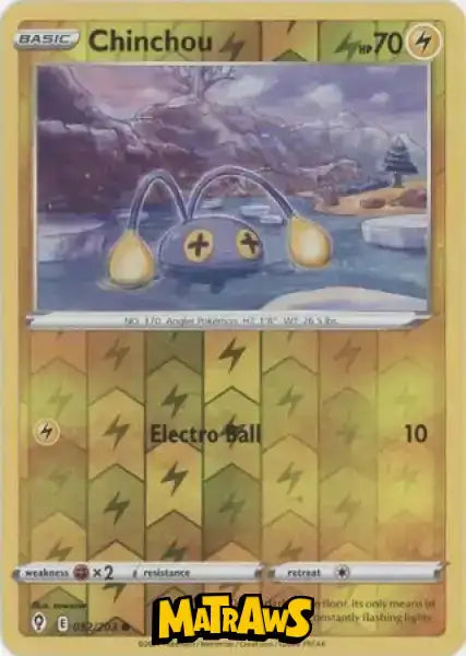 (052/203) Chinchou - Reverse Enkeltkort Evolving Skies 