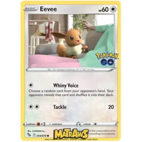(054/078) Eevee Enkeltkort Pokémon GO TCG 