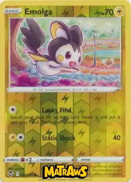 (054/195) Emolga - Reverse Enkeltkort Silver Tempest 