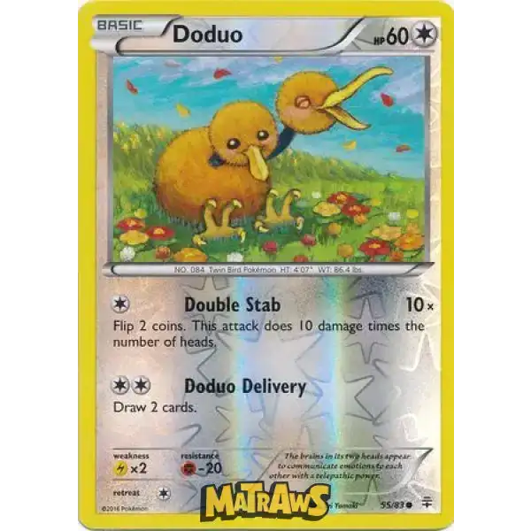 (055/083) Doduo - Reverse Enkeltkort Generations 