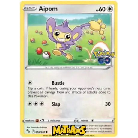 (056/078) Aipom Enkeltkort Pokémon GO TCG 