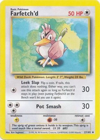 Farfetch'd⁣ - Base Set⁣ (Uncommon)⁣ [27]