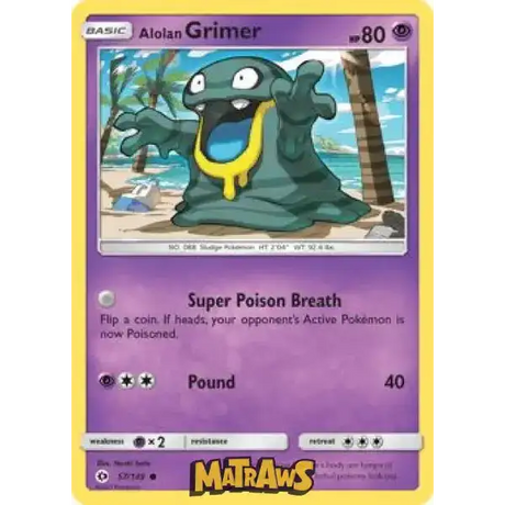 (057/149) Alolan Grimer Enkeltkort Sun & Moon 