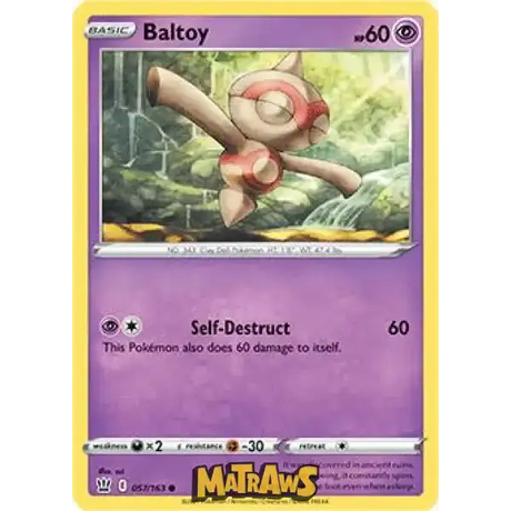 (057/163) Baltoy Enkeltkort Battle Styles 