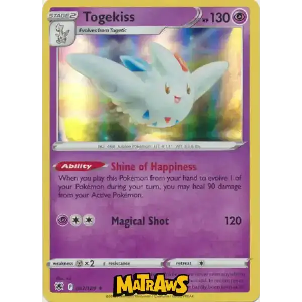 (057/189) Togekiss - Holo Enkeltkort Astral Radiance 