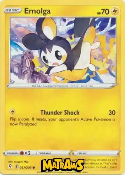 (057/203) Emolga Enkeltkort Evolving Skies 