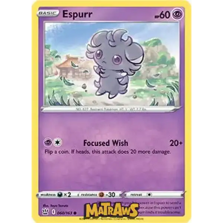 (060/163) Espurr Enkeltkort Battle Styles 