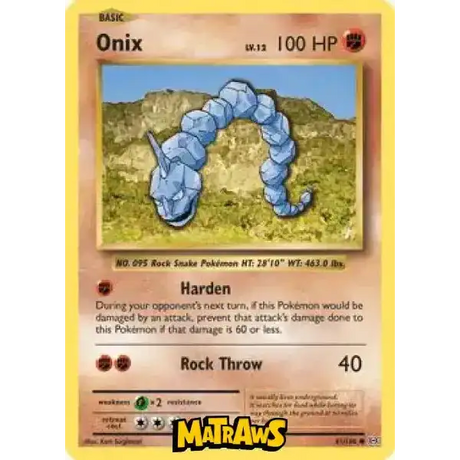 (061/108) Onix Enkeltkort Evolutions 