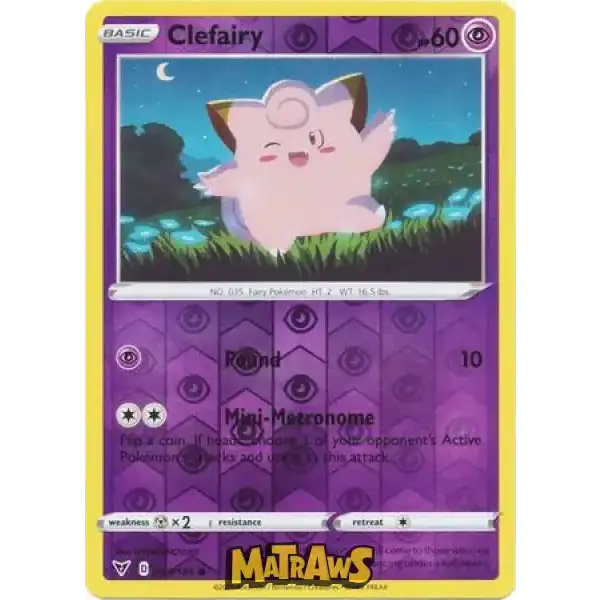 (063/185) Clefairy - Reverse Enkeltkort Vivid Voltage 