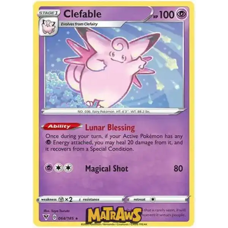 (064/185) Clefable Enkeltkort Vivid Voltage 