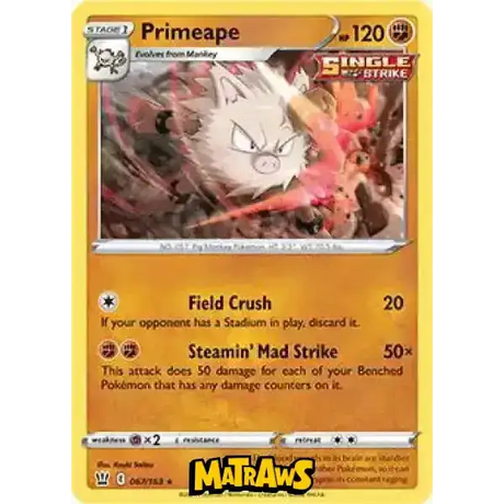 (067/163) Primeape Enkeltkort Battle Styles 