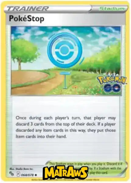 (068/078) PokéStop Enkeltkort Pokémon GO TCG 