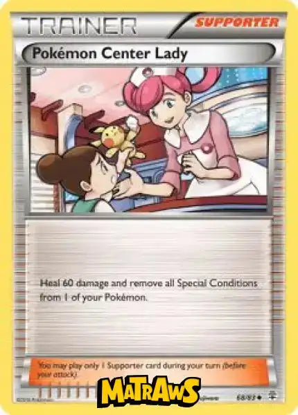 (068/083) Pokémon Center Lady Enkeltkort Generations 