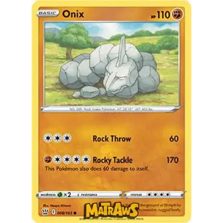 (068/163) Onix Enkeltkort Battle Styles 