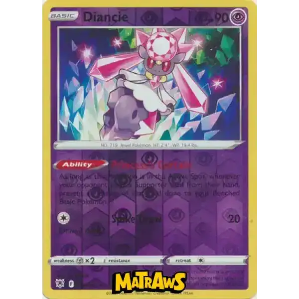 (068/189) Diancie - Reverse Enkeltkort Astral Radiance 