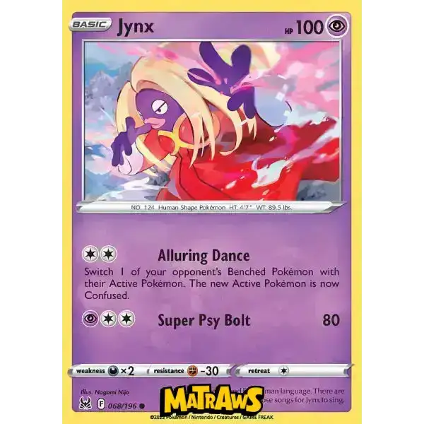 (068/196) Jynx Enkeltkort Lost Origin 