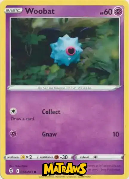 (068/203) Woobat Enkeltkort Evolving Skies 