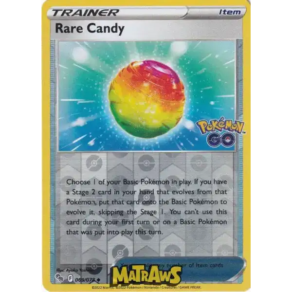 (069/078) Rare Candy - Reverse Enkeltkort Pokémon GO TCG 