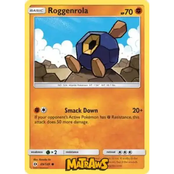 (069/149) Roggenrola Enkeltkort Sun & Moon 