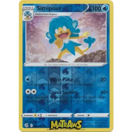 (069/264) Simipour - Reverse Enkeltkort Fusion Strike 