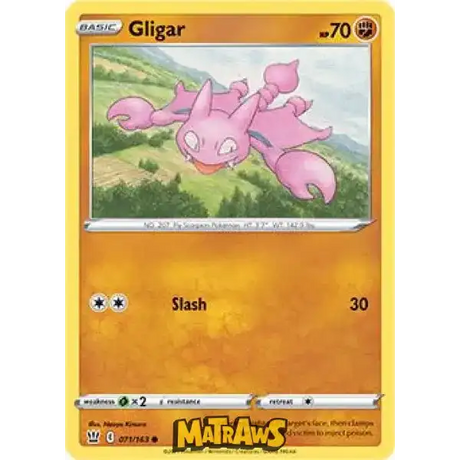 (071/163) Gligar Enkeltkort Battle Styles 