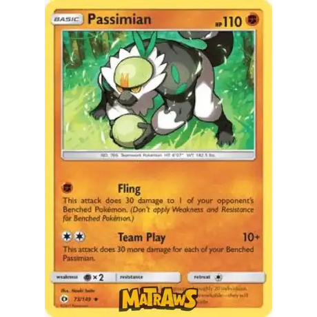 (073/149) Passimian Enkeltkort Sun & Moon 