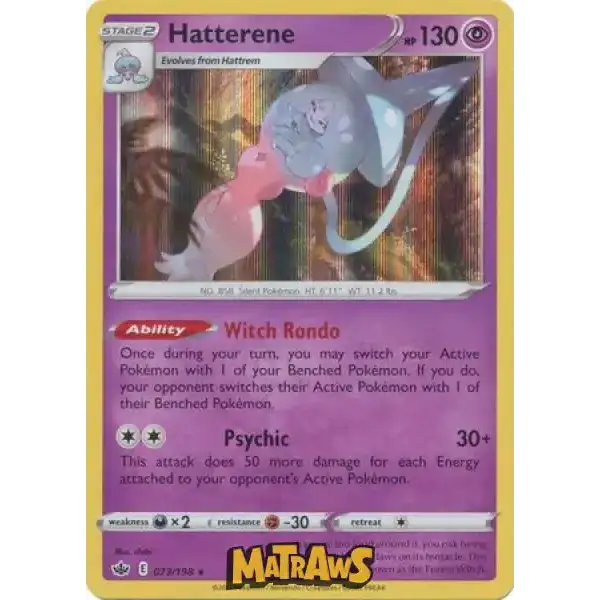 (073/198) Hatterene - Holo Enkeltkort Chilling Reign 