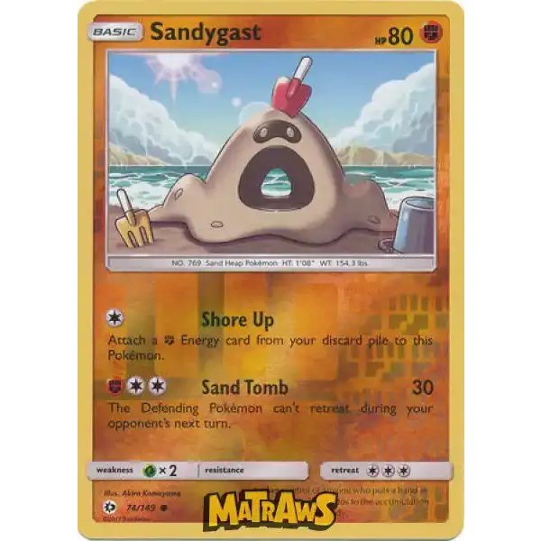 (074/149) Sandygast - Reverse Enkeltkort Sun & Moon 