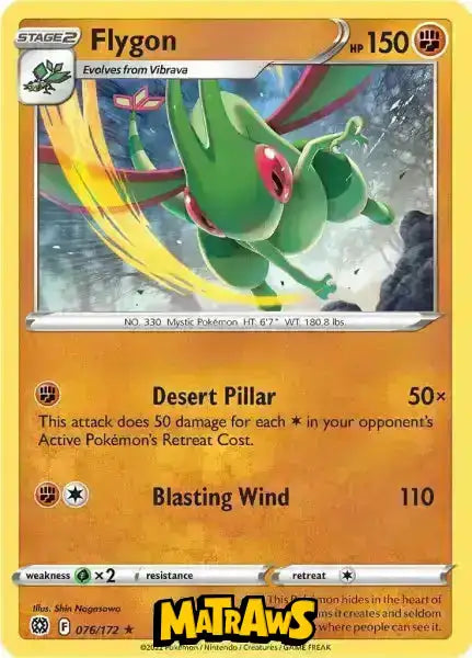 (076/172) Flygon Enkeltkort Brilliant Stars 