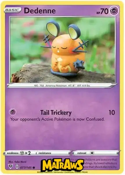 (077/185) Dedenne Enkeltkort Vivid Voltage 