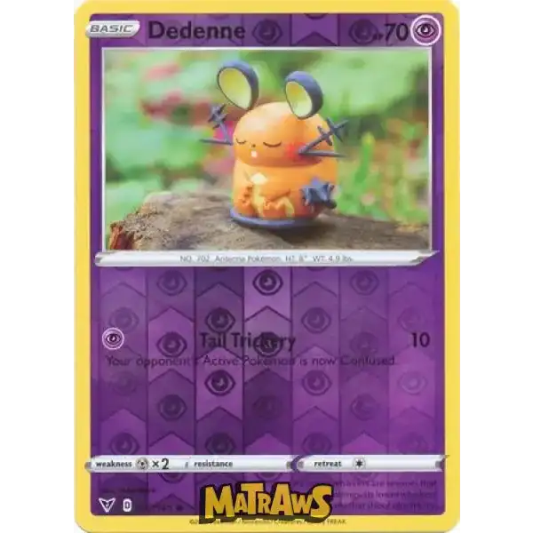 (077/185) Dedenne - Reverse Enkeltkort Vivid Voltage 