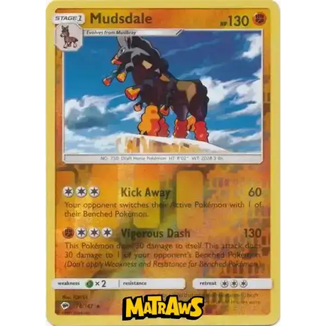 (078/147) Mudsdale - Reverse Enkeltkort Burning Shadows 