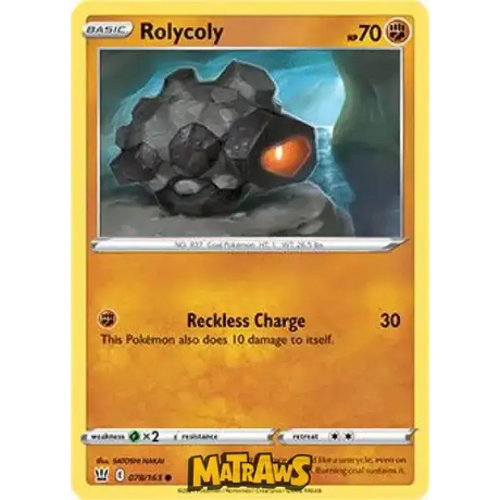 (078/163) Rolycoly Enkeltkort Battle Styles 