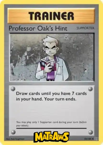 (084/108) Professor Oak's Hint Enkeltkort Evolutions 