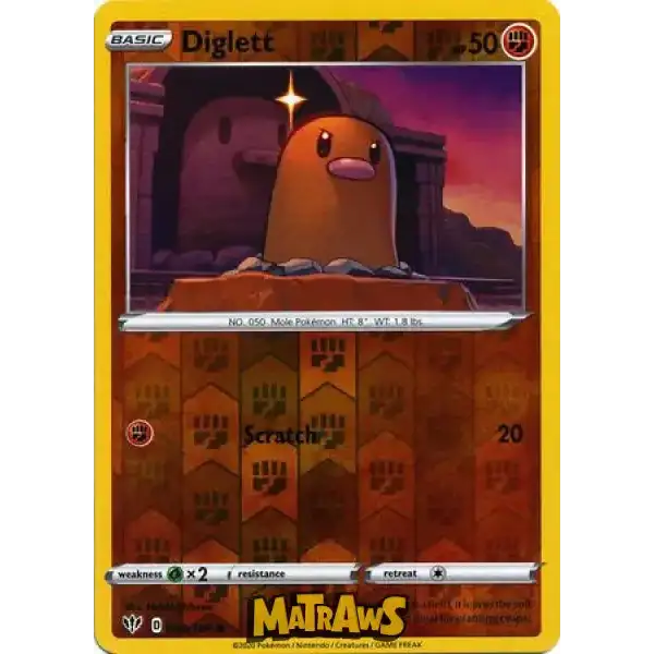 (084/189) Diglett - Reverse Enkeltkort Darkness Ablaze 