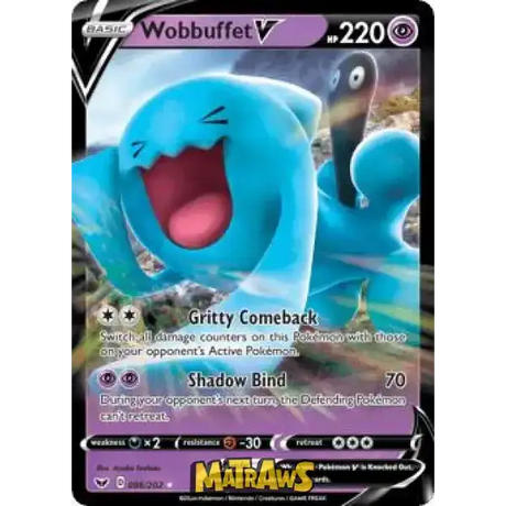 (086/202) Wobbuffet V Enkeltkort Sword & Shield 