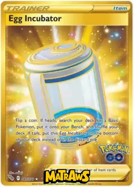 (087/078) Egg Incubator - Gold Enkeltkort Pokémon GO TCG 