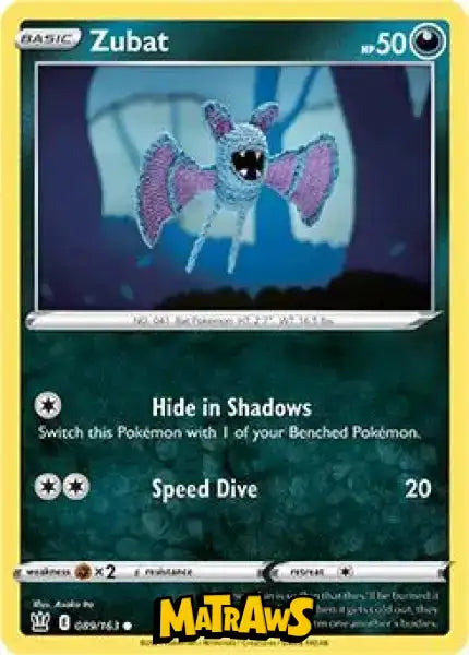 (089/163) Zubat Enkeltkort Battle Styles 