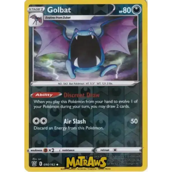 (090/163) Golbat - Reverse Enkeltkort Battle Styles 