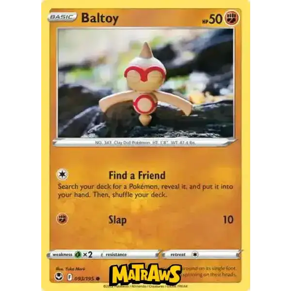 (093/195) Baltoy Enkeltkort Silver Tempest 