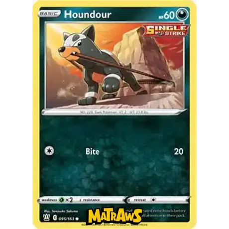 (095/163) Houndour Enkeltkort Battle Styles 