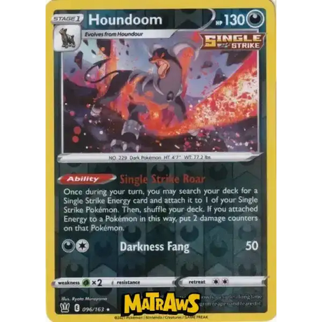 (096/163) Houndoom - Reverse Enkeltkort Battle Styles 