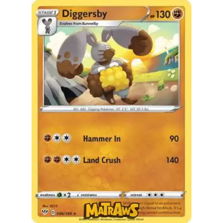 (096/189) Diggersby Enkeltkort Darkness Ablaze 