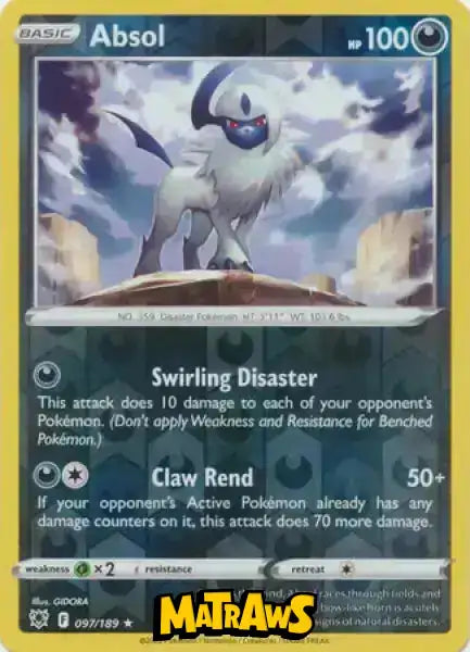 (097/189) Absol - Reverse Enkeltkort Astral Radiance 